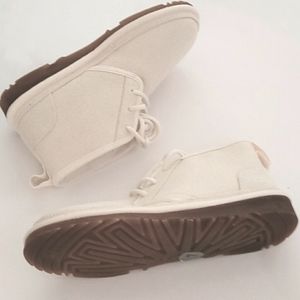 UGG NEUMEL TENCEL Lace Up Ankle Booties in Natural